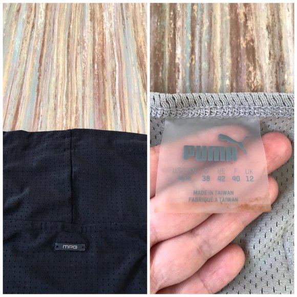 2 Athletic Tops MPG Long Sleeve Funnel Neck Pullover & Puma Short Sleeve T-Shirt - Picture 3 of 4